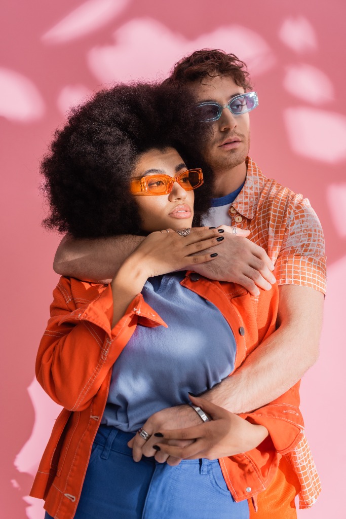Couple hugging